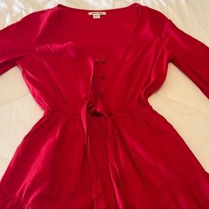 BILLABONG never worn red romper size small